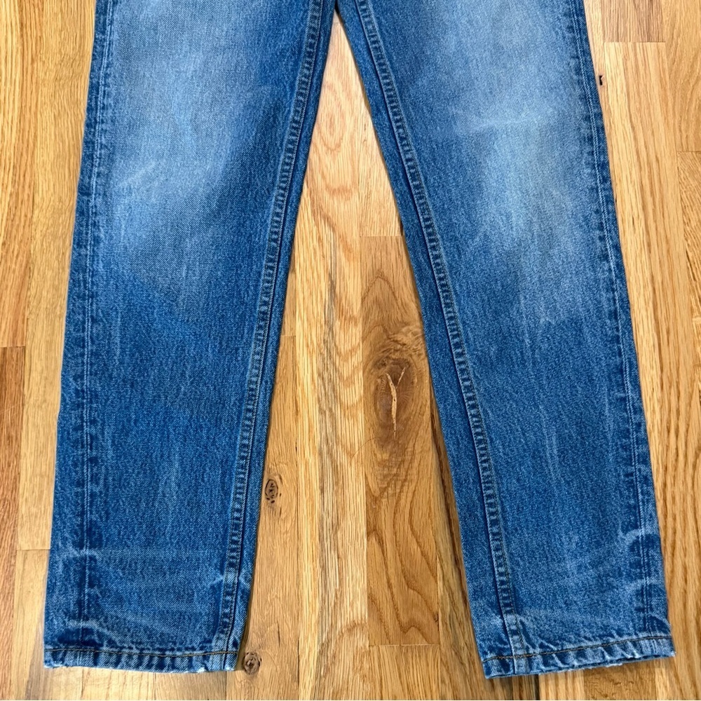 Alexander Wang Boyfriend Jeans Size 24 High Rise Button Fly Distressed - Picture 5 of 8